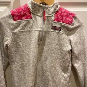 Vineyard Vines Gray Shep Shirt (Girls M)